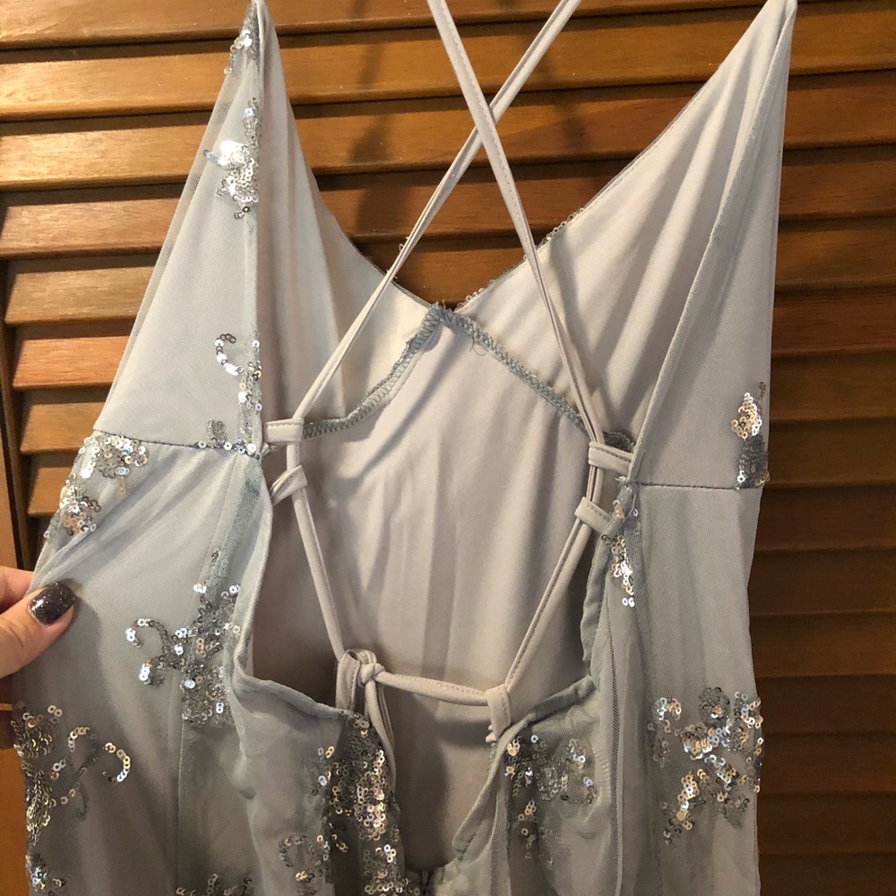 Silver Sequin Dress